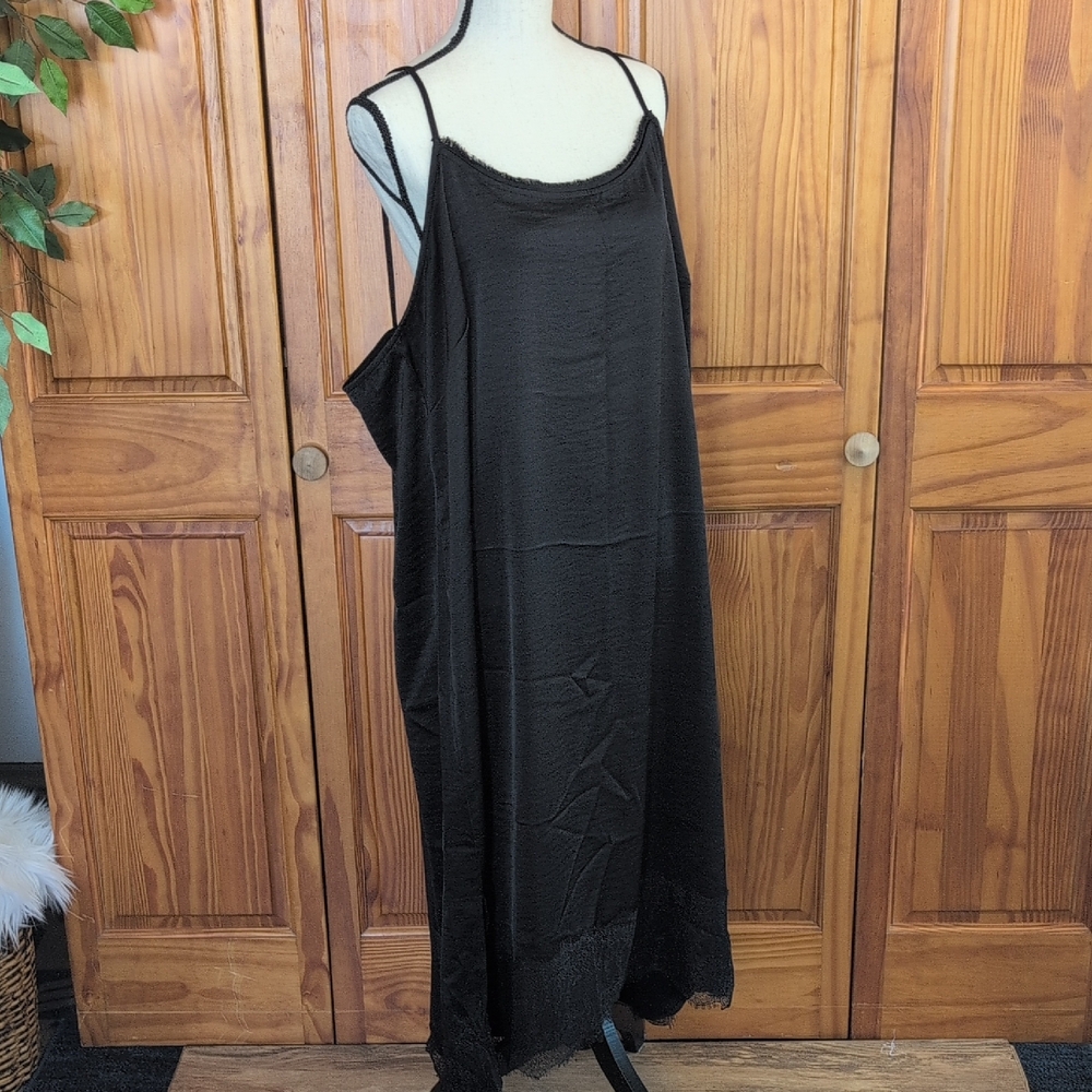 G by Giuliana Black Label Maxi Slip Lingerie Nightie Sleepwear 3X           C480